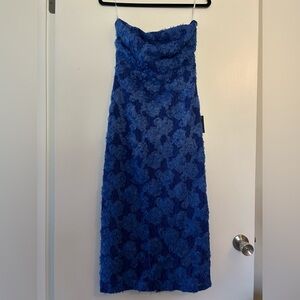Blue Floral Dress - Lulus